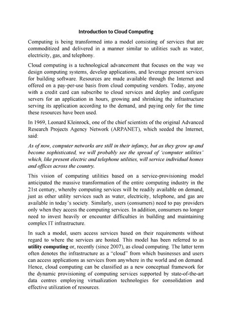 1Introduction to Cloud Computing - Introduction to Cloud Computing ...