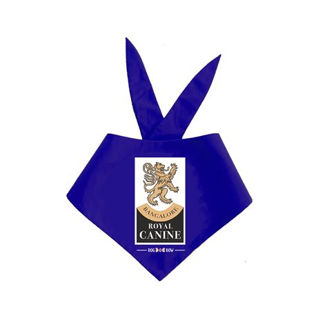 Buy Bangalore Royal Canine Pet Bandana| Dogobow IPL Collection