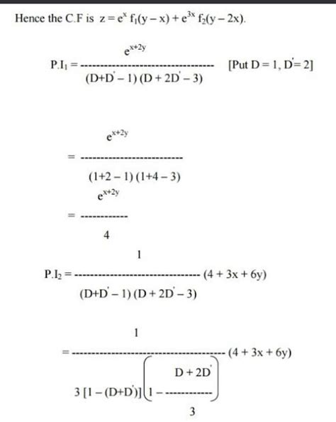 solve: (D^2-2DD'+D'^2)z=0 - Brainly.in