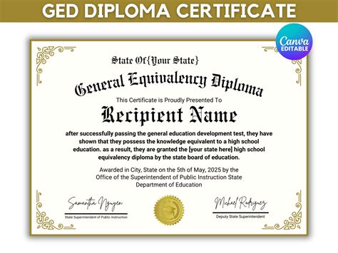 Ged Certificate Template - Templates.maexproit.com