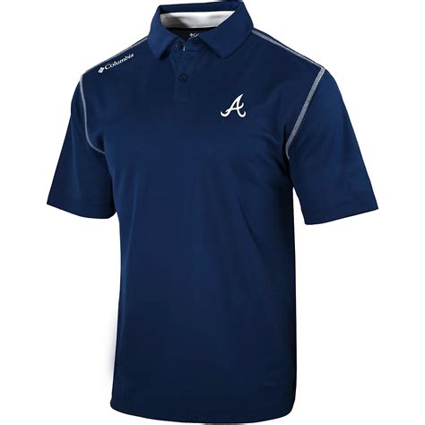 Columbia Sportswear Men's Atlanta Braves Shotgun Polo Shirt | Academy