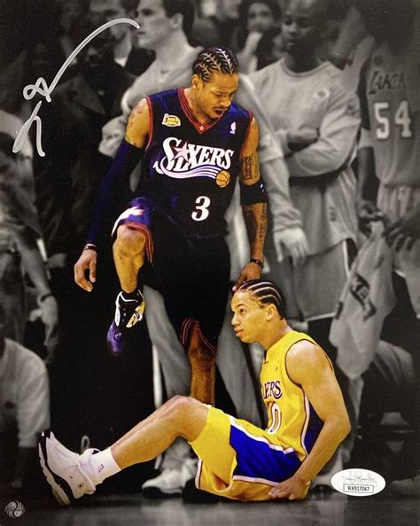 Allen Iverson Signed 8x10 Philadelphia 76ers Lue Step Over Photo JSA ...