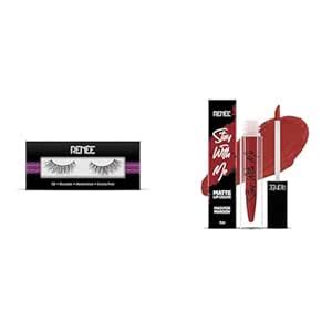 Buy RENEE False Eyelashes Long Natural 3D Fake Eyelash Ash| 1 PairStay ...