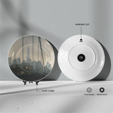 New York - Brooklyn bridge: Buy Premium Quality Decorative Art Plates ...