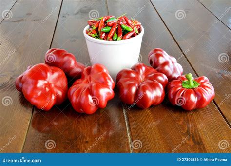 Sweet and Hot Chili Peppers Stock Photo - Image of chili, cayenne: 27307586