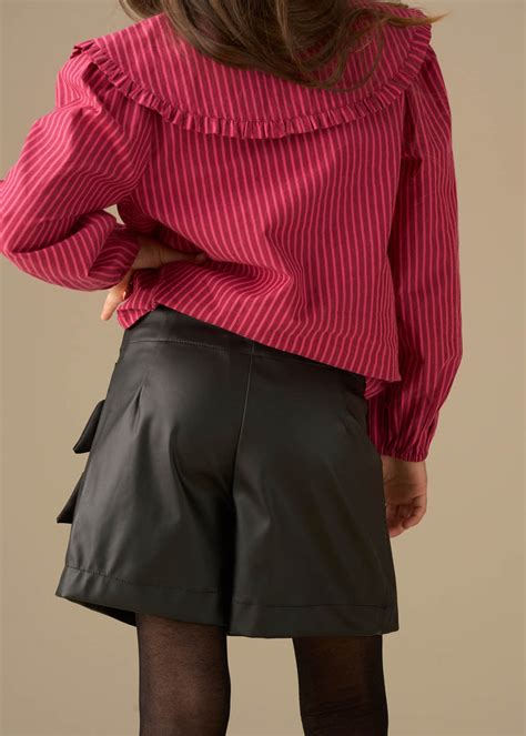 Angel & Rocket Girls Black Printed Skirt