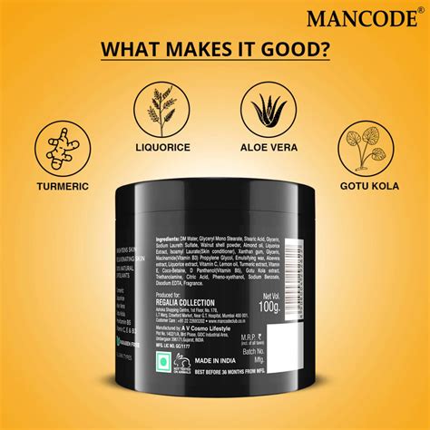 Buy MANCODE DE TAN SCRUB 100GM Online & Get Upto 60% OFF at PharmEasy