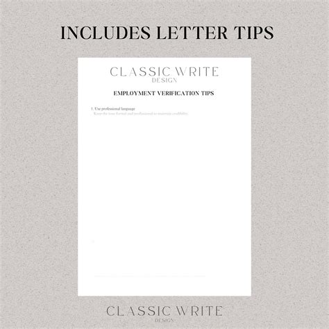 Employment Verification Letter Template Docs Word PDF Job Verification Letter Verify Employment ...