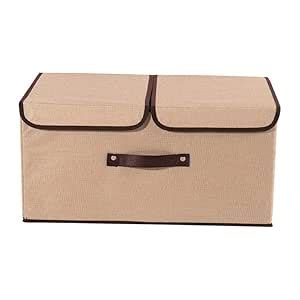 QUAIL Non-Woven Rectangular Foldable Jute Printed Storage Box with ...