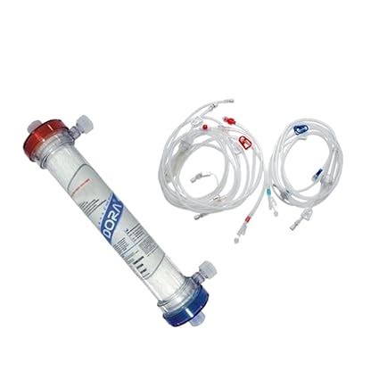 DORA HEMOFLOW DIALYZER 14P with BROWNDOVE BLOOD TUBING SET (Pack of ...