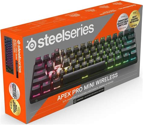 SteelSeries Apex Pro Mini Wireless Mechanical Gaming Keyboard - World's Fastest Keyboard ...