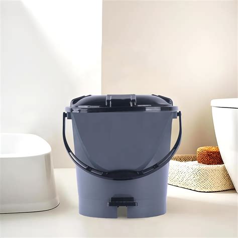 Kuber Industries 7 Ltr Plastic Dustbin for Home with Pedal, Lid ...