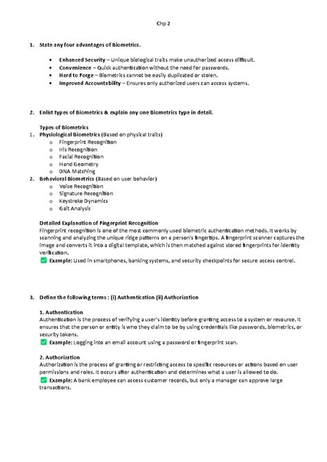 Chp 2 - Advantages and Types of Biometrics: Key Concepts and Mechanisms ...