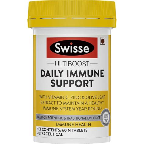 Swisse Ultiboost Daily immune Support for Immunity with Vitamin C, Zinc ...