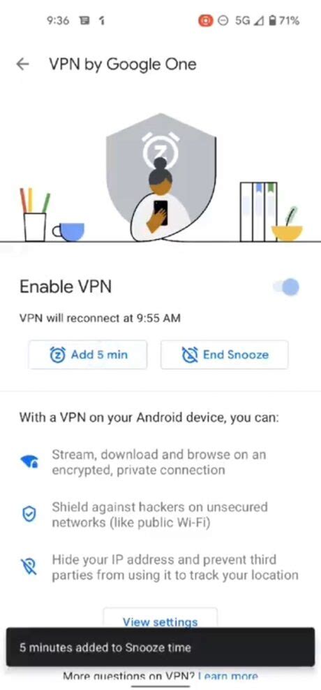 Google One ora permette di posticipare la connessione VPN