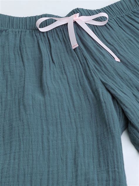 Buy Now Chemistry Crinkle Double Crepe Cotton Lounge Set W Embroidered ...