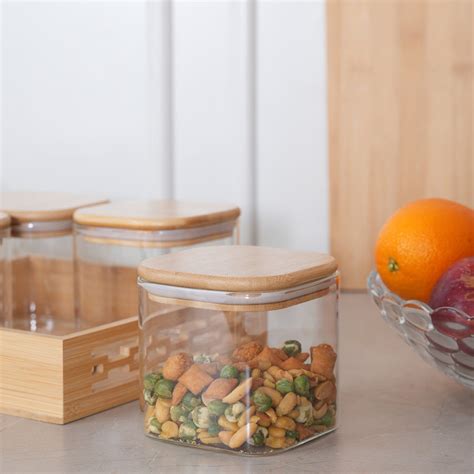 Jar Storage Containers 600ML with Fancy Tray Set of 5 – HOME 360