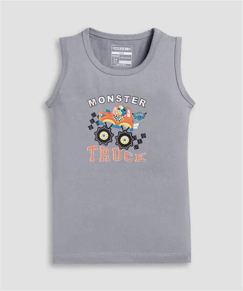 AWBABIE Grey Soft Cotton Casual Round Neck Sleeveless T-Shirt For Baby ...