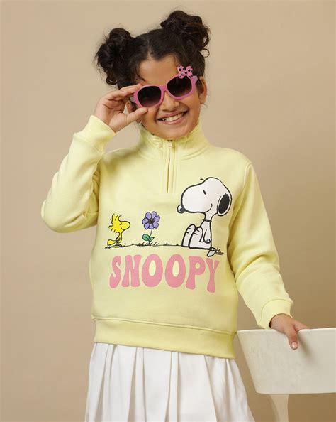 Peanuts Printed Regular Fit Sweatshirt For Girls – Kidsville