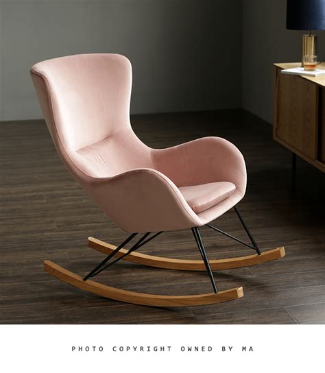 北欧单人懒人沙发阳台休闲椅极简创意卧室酒店粉红色铁腿布艺躺椅