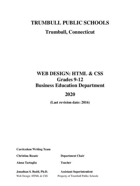 Fillable Online WEB DESIGN: HTML & CSS Fax Email Print - pdfFiller