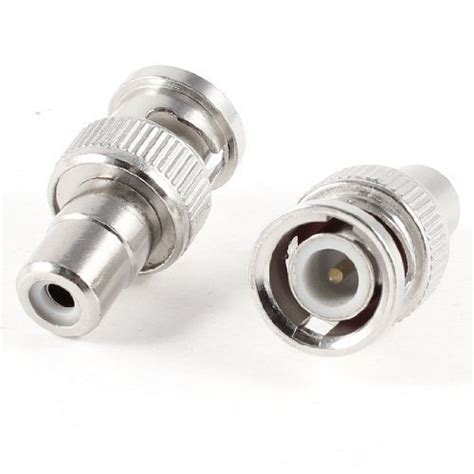 Buy SeCro BNC Male to RCA Female Coax Cable Connector Adapter for CCTV ...