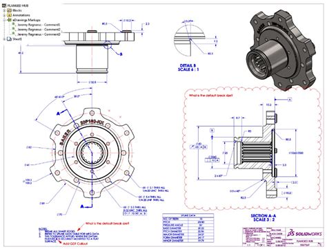 Image result for SolidWorks Engineering Drawing