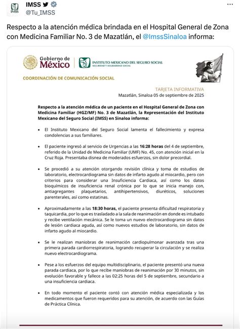 IMSS defiende su atención médica al periodista Martín Arellano Solorio ...