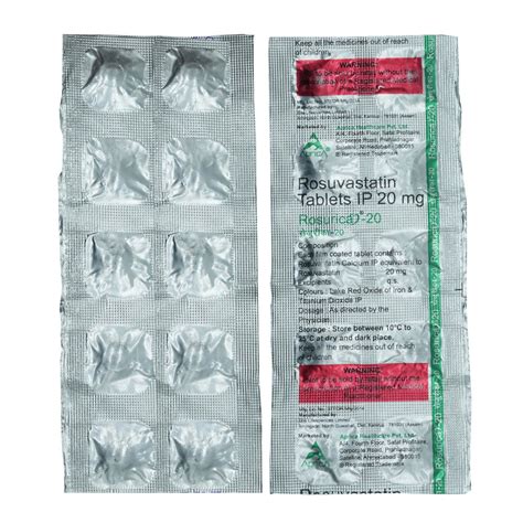 Rosurica 20mg Tablet 10's Price, Uses, Side Effects, Composition ...