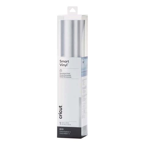 Cricut Smart Vinyl Silver-Permanent Adhesive Vinyl 33x91cm – Wraparts