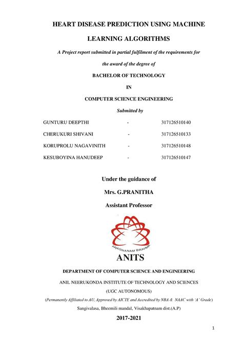 Projects 2021C3 - HEART DISEASE PREDICTION USING MACHINE LEARNING ...