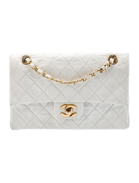 Chanel Classic Small Double Flap Bag - White Shoulder Bags, Handbags ...