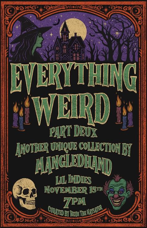 Everything Weird by Mangled Hand - Opening Night, Lil Indie's, Orlando ...
