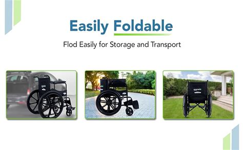 EverActiv Economy Foldable Wheelchair for Old People & Patients comes ...