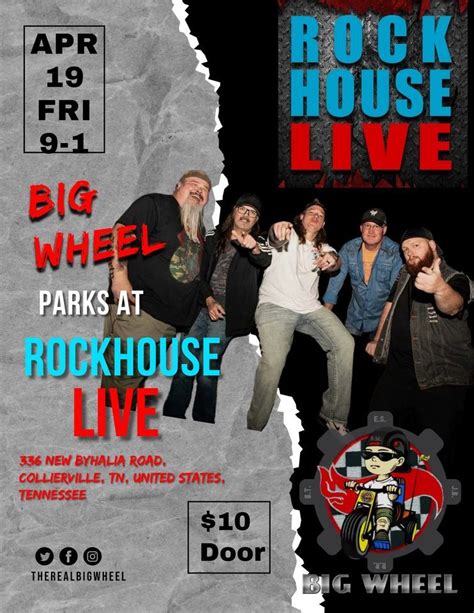 BIG WHEEL LIVE AT ROCKHOUSE LIVE COLLIERVILLE, RockHouse Live ...