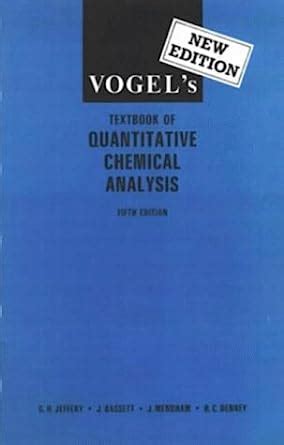 Buy Vogel's Textbook of Quantitative Chemical Analysis Book Online at ...