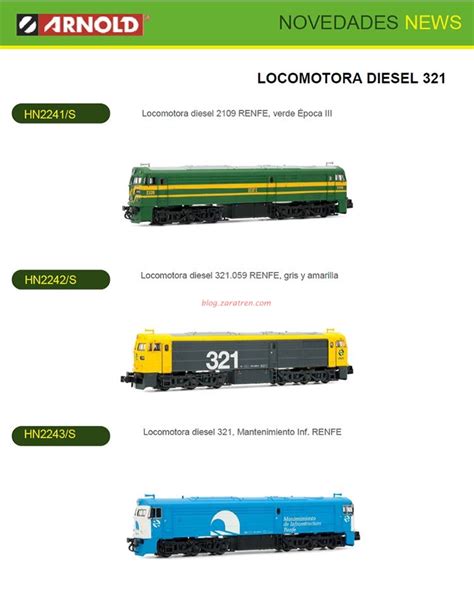 Arnold - Anuncio de novedades Octubre 2104, serie Renfe 321 y 2100 ...