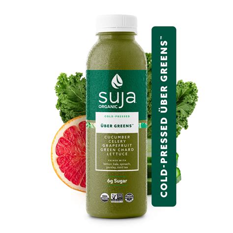 Suja Organic Uber Greens Cold Pressed Green Juice, 13.5 Fl Oz - Walmart.com