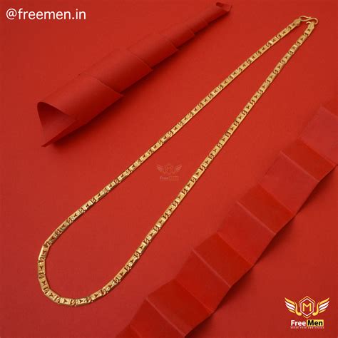 Freemen Stylish Triangle Nice Nawabi Gold Plated Chain - FMG301 – Freemen®