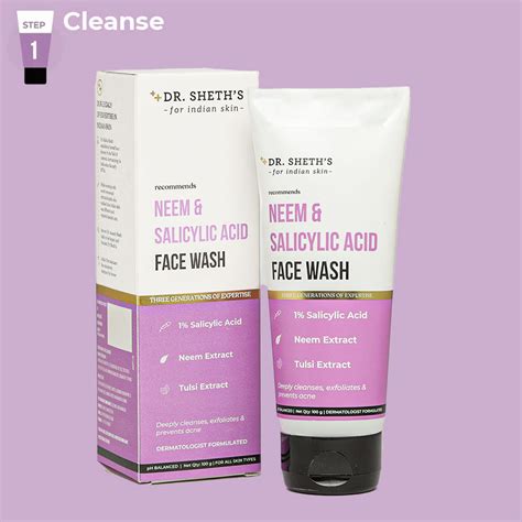 Neem & Salicylic Acid Face Wash - 100g - Dr Sheth's