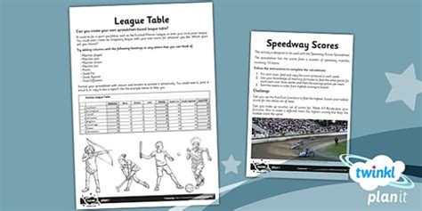 Computing: Excel Spreadsheets Year 6 Unit Home Learning Tasks