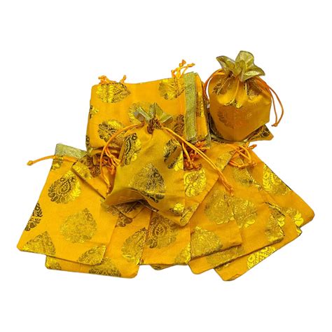 Moira 25/50/ 100 pcs 5 inch X 7 inch Unisex Gift Potli Bags Drawstring ...