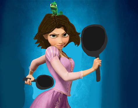 Rapunzel Brunette Short Hair Edit fanart on Behance