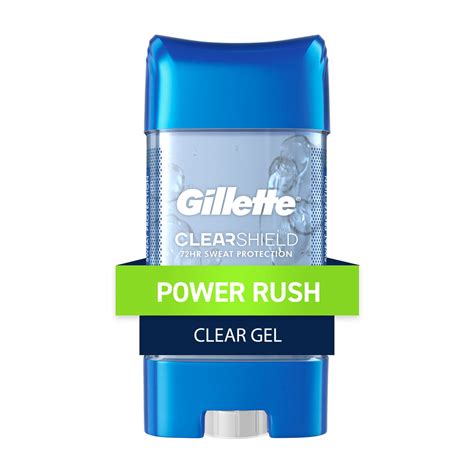 Gillette Clearshield Clear Gel Antiperspirant & Deodorant Stick, Power ...