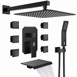 Buy Waist Massage Spray Shower System with 6 Body Jets and Tub Spout ...