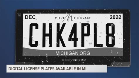 Michigan drivers can now get a digital license plate | wzzm13.com