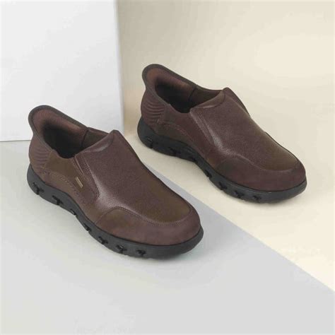 Buy Mochi Men Brown Formal Slip Ons Online | SKU: 19-556-12-40 – Mochi ...