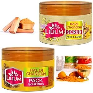 Buy Lilium Haldi Chandan Scrub & Pack, 250g Each | Enriched With ...