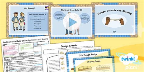 D&T: The Great Bread Bake Off: Design Criteria and Shaping LKS2 Lesson ...
