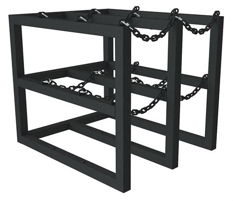 DURHAM MFG, Vertical, 30 in x 36 in x 30 in, Gas Cylinder Rack - 55PW84 ...